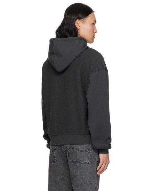 Pull À Capuche Noir En Envers De Jersey Bouclette À Glissière Dime pour homme en coloris Black