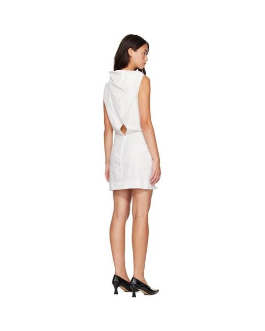 Khaite White Off- Astor Minidress