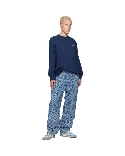 KENZO Blue Paris Eiffel Tower Design' T-Shirt for men