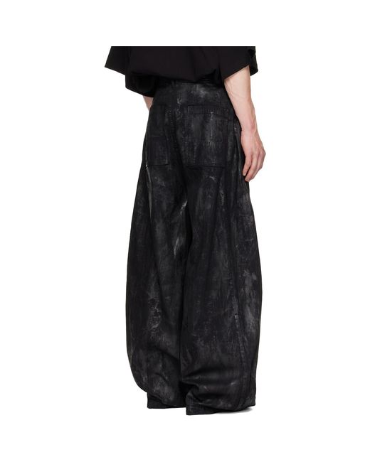 Julius Black Coated Dk Jeans for men