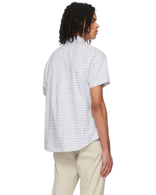Polo Ralph Lauren White Check Shirt for men
