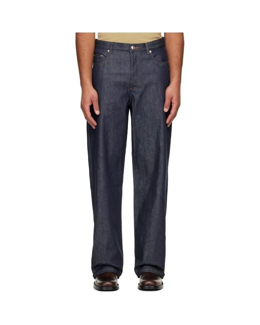 A.P.C. Blue Aaron Jeans for men