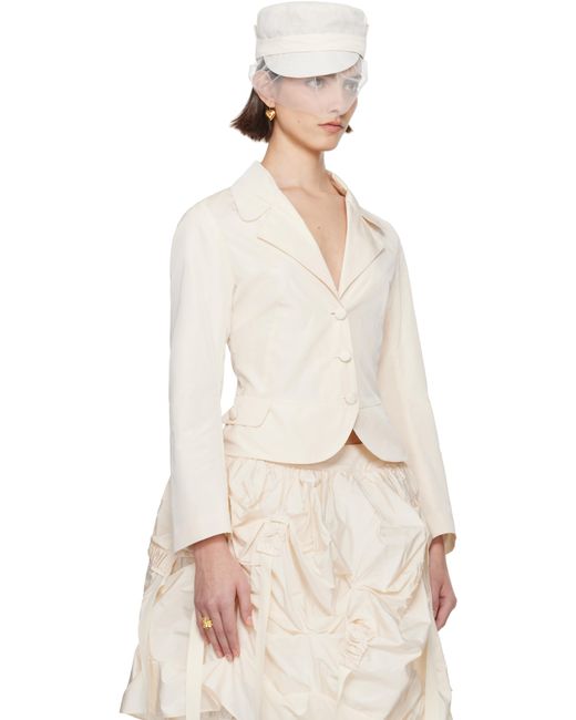 Renaissance Renaissance Natural Ssense Exclusive Bridal Capsule Tank Double Layer Blazer