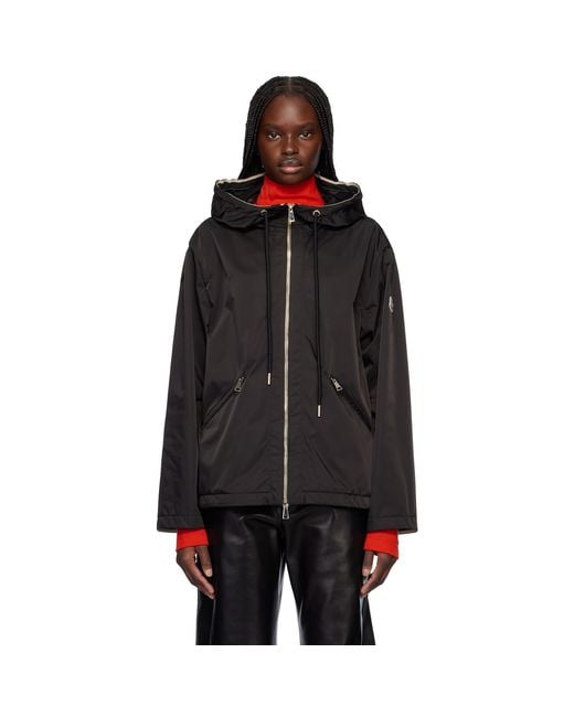 Moncler Black Cassiopea Hooded Jacket