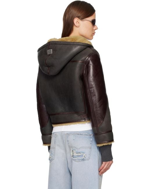 Acne Black Shearling Jacket