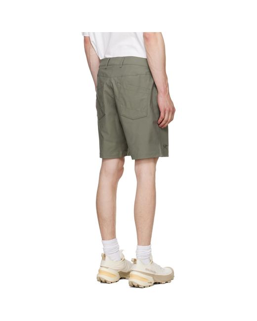 Arc'teryx Green Kragg Cotton Shorts for men