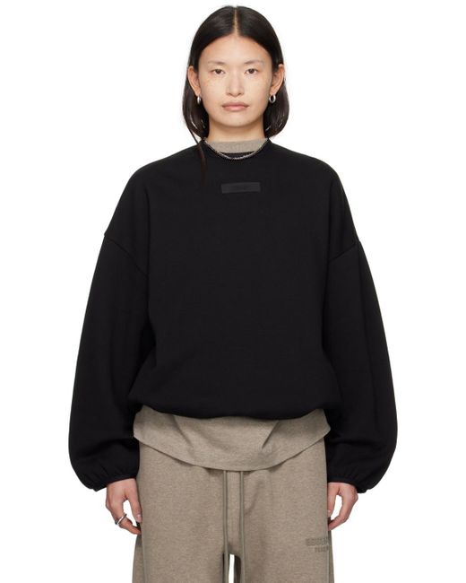 Fear Of God Black Elasticized Sweatshirt