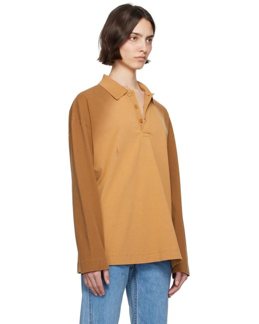 J.W. Anderson タン 長袖 ラガーシャツ Blue