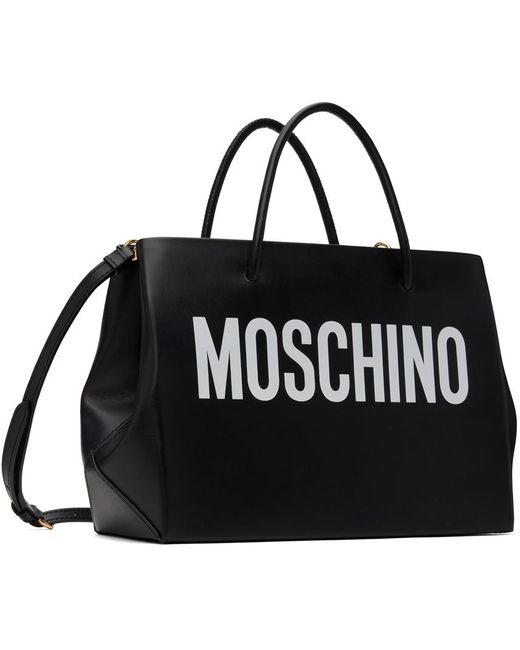 Moschino Black Small Shopper Tote