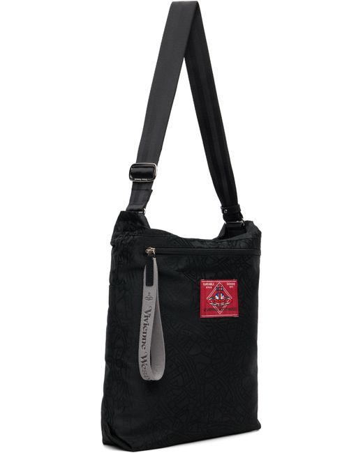 Vivienne Westwood Black Tangled Orb Jacquard Luke Pouch for men