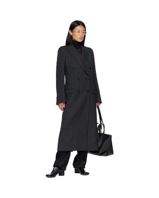 Maison Margiela Black Double Breasted Coat