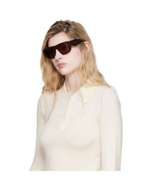 Prada Brown Triangle Logo Sunglasses