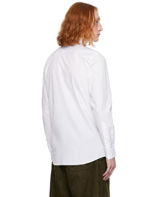 Moschino White Teddy Patch Shirt for men