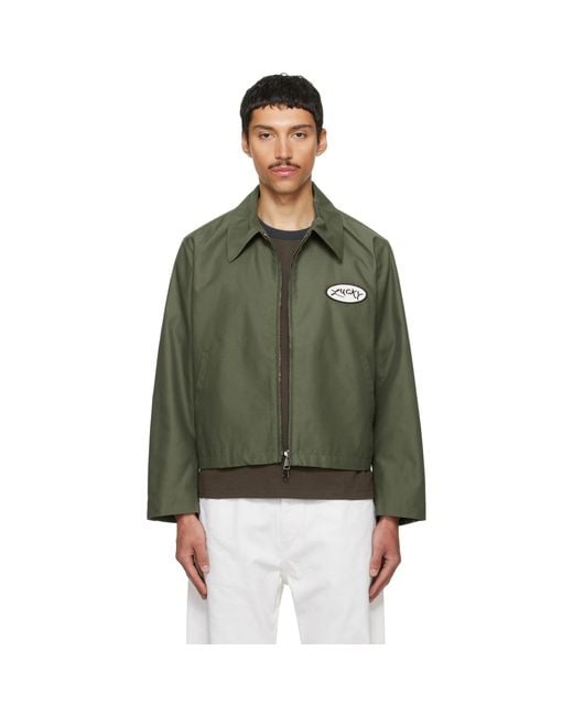 Second/Layer Green Lucky Station Jacket for men