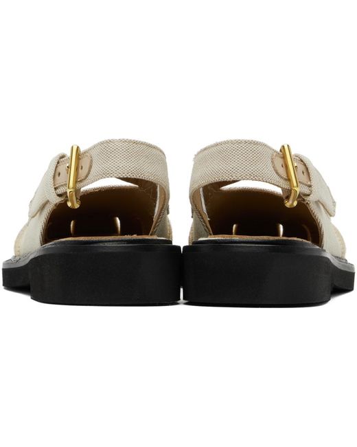 Thom Browne Black Thom E Slingback Cutout Sandals