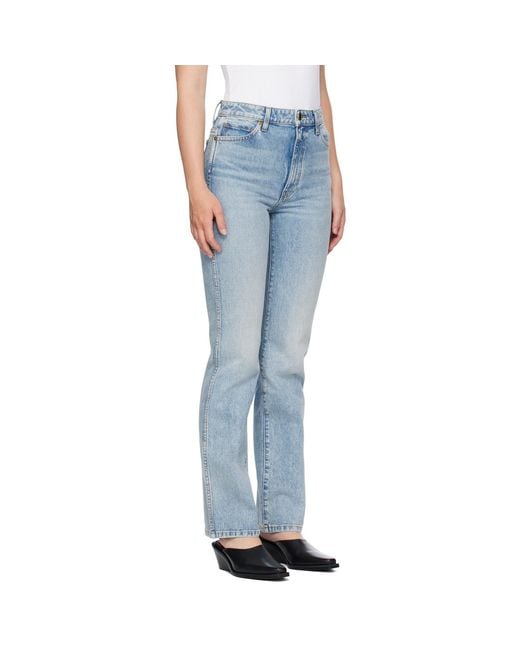 Khaite Blue 'The Danielle' Stretch Jeans