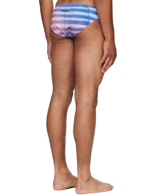 Jean Paul Gaultier Blue 'The Air' Swim Briefs for men