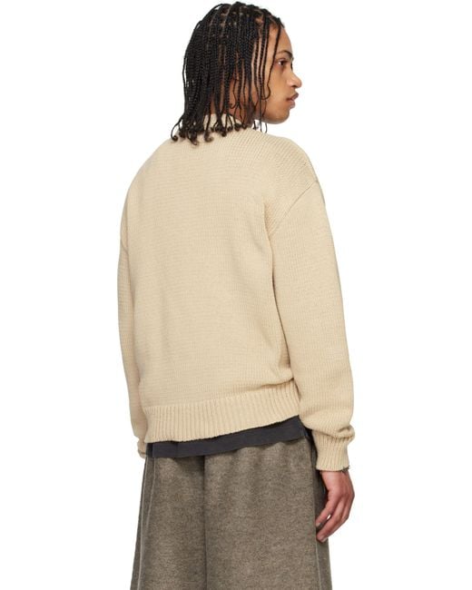 メンズ Off-White c/o Virgil Abloh オフホワイト Big Bookish セーター Natural