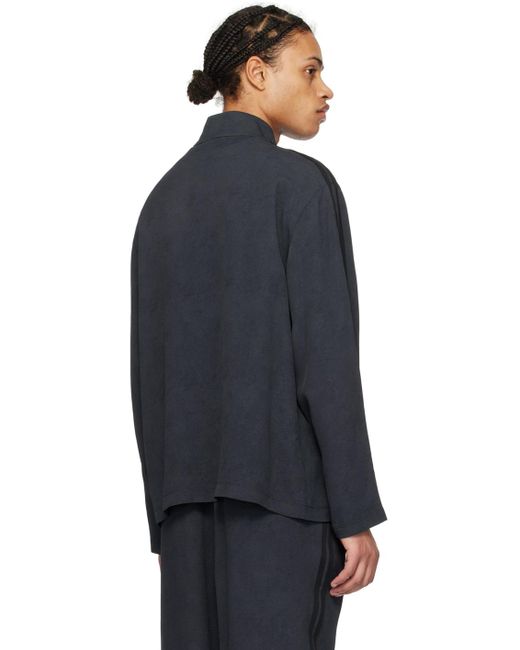 Amomento Black Zip-up Jacket for men