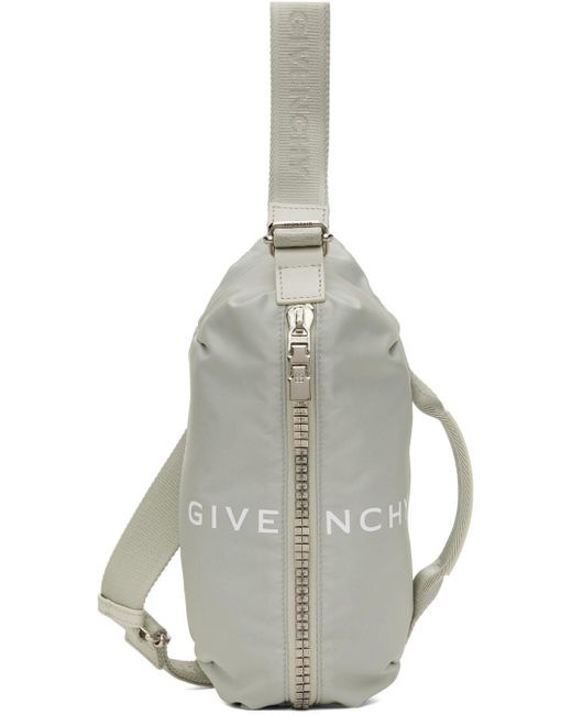 Givenchy White G-Zip Bum Bag for men