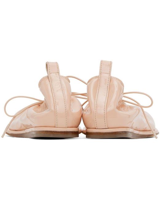 Simone Rocha Pink Heart Toe Ballerina Flats in Black Lyst