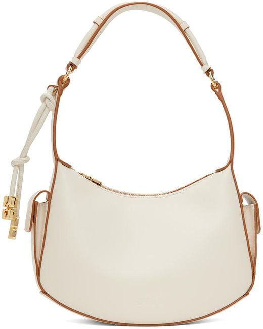 Ganni Natural Off-white Swing Shoulder Bag