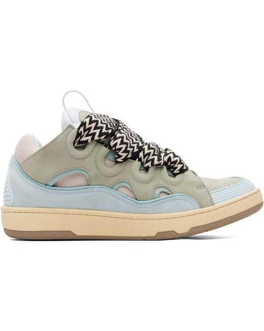 Lanvin White Curb Sneakers