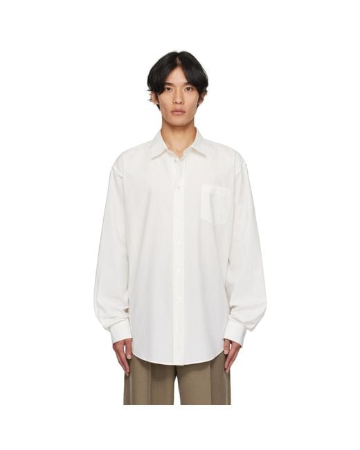 The Row White Thane Shirt for men
