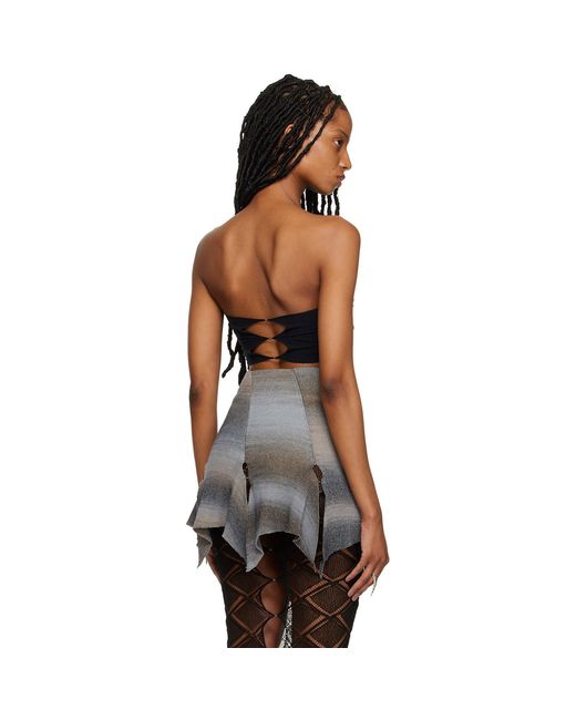 Rui Black Gathered Tube Top