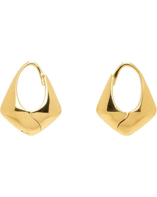 Sophie Buhai Black Small Pyramid Hoop Earrings