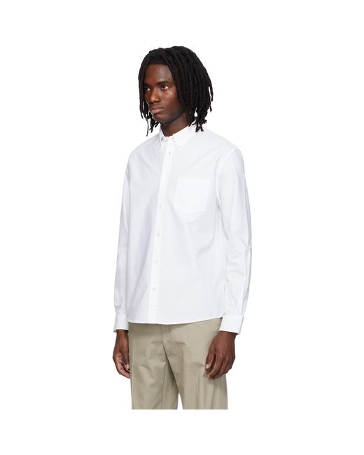 A.P.C. White New Greg Shirt for men