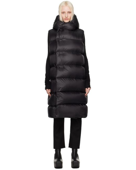 Rick Owens Porterville フード付き ダウンベスト ブラック | Lyst