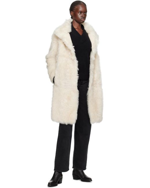 Yves salomon reversible shearling coat deals