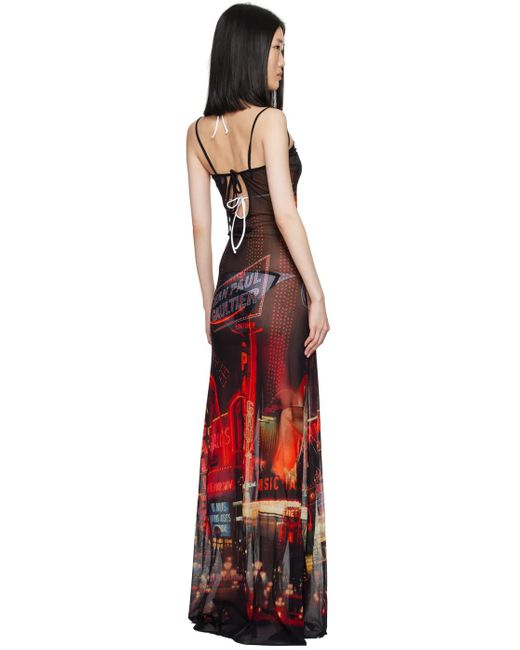 Jean Paul Gaultier Black 'The Cowl Neck Pigalle' Maxi Dress