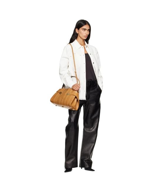 Ferragamo White Blouson Denim Jacket