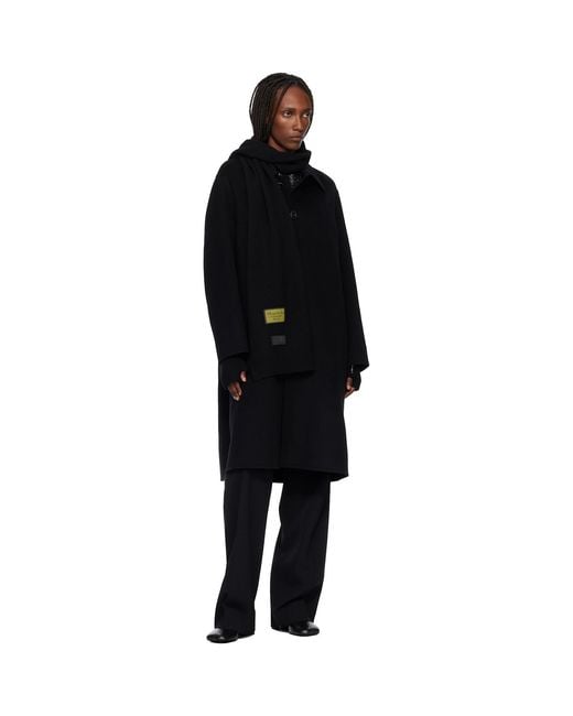 MM6 by Maison Margiela Black Fisherman Knit Arm Warmers