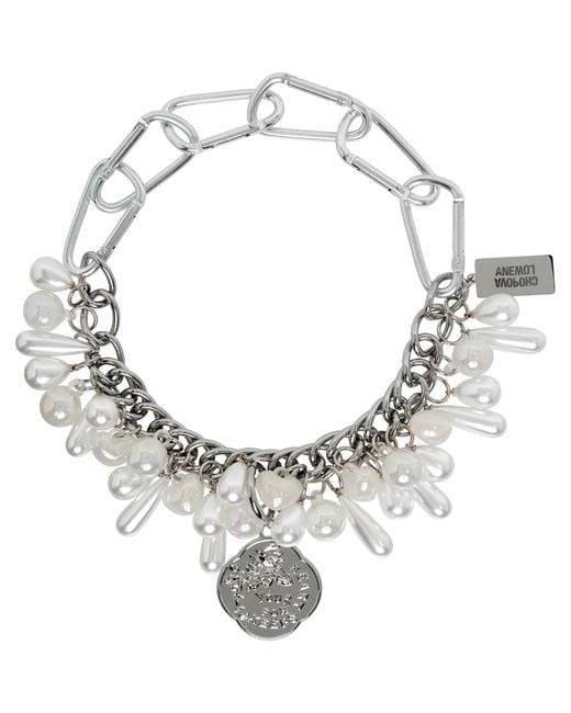 Chopova Lowena Metallic 'Heart For Keeps' Carabiner Necklace