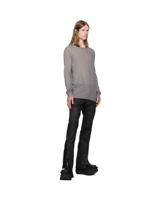 Rick Owens Gray Tower Basic Ls T-Shirt for men