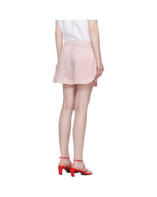 Stella McCartney Pink Striped Elasticated Shorts