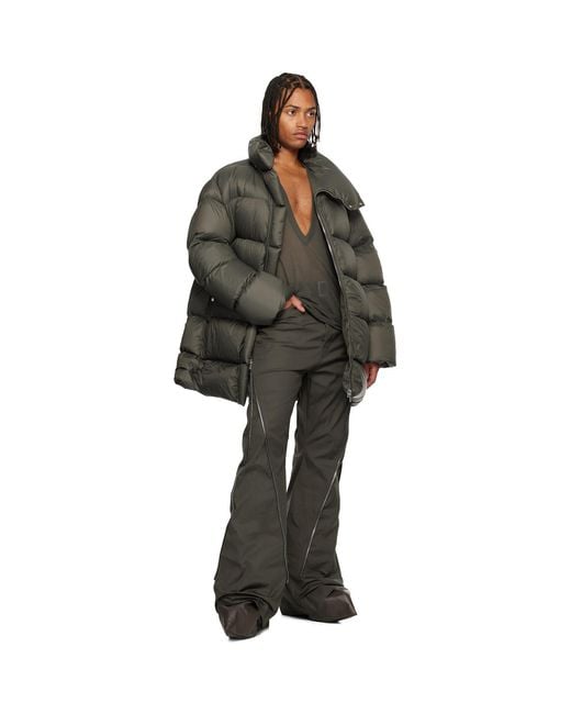 Rick Owens Black Khaki Bolan Bootcut Trousers for men