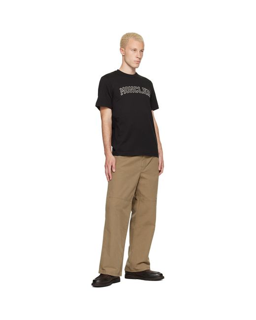 Moncler Black T-Shirt for men