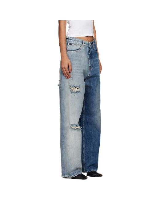 Vetements Blue Degrade Effect Jeans