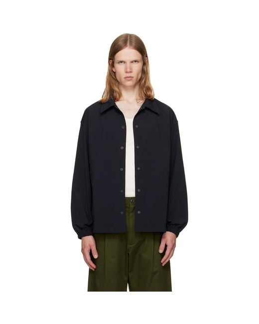 vowels Black Coach Jacket for men