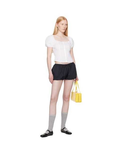 Sandy Liang Black Kayo Shorts