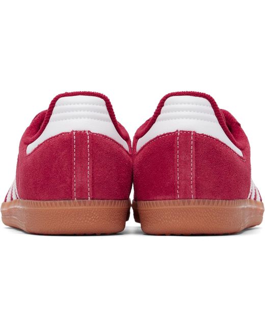 Adidas Originals Red Samba Og Sneakers for men
