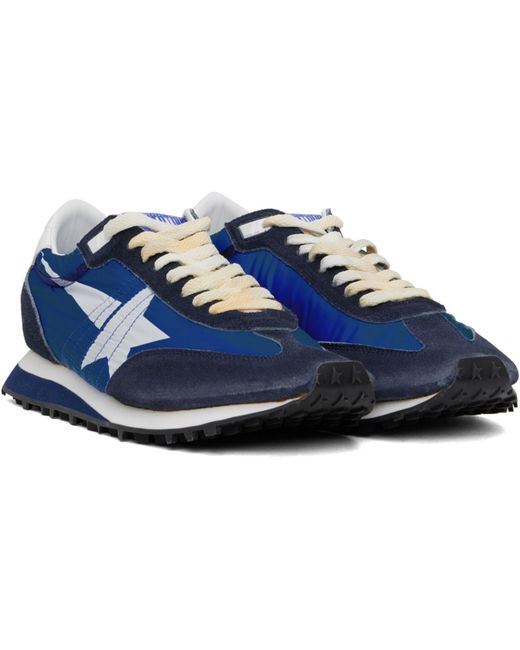 Golden Goose Deluxe Brand Blue Marathon Sneakers for men