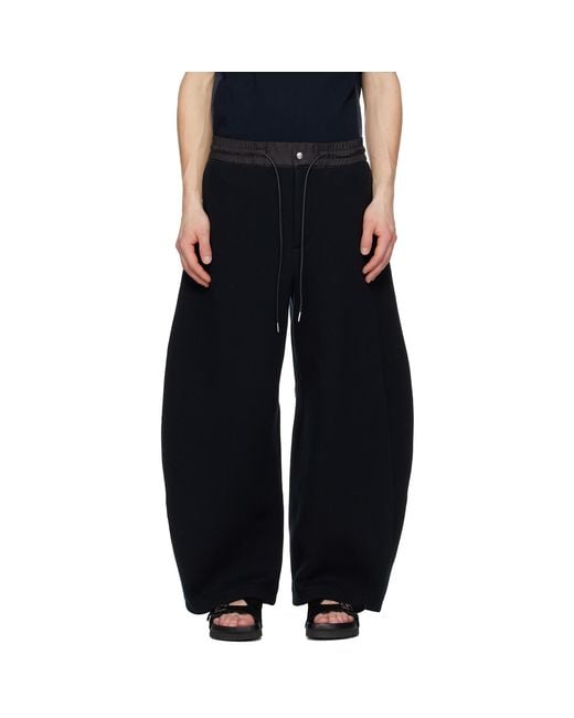 Sacai Black Sponge Sweatpants for men