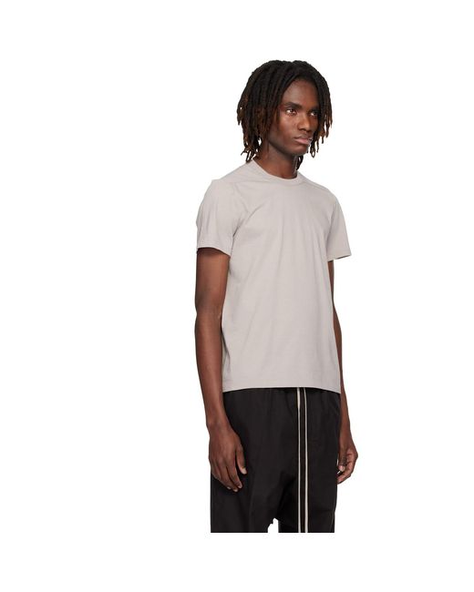 Rick Owens Black Off- Temple Short Level T-shirt for men