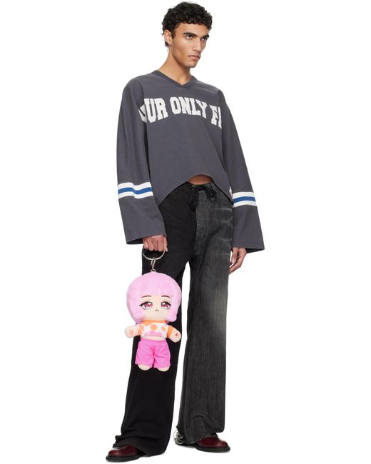 メンズ Doublet ネイビー Pztodayエディション 'Only Fans' プルオーバー Black