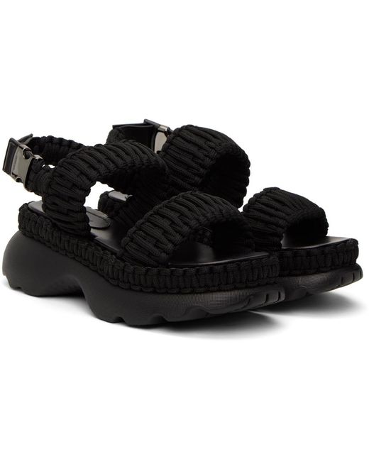 Moncler Black Belay Sandals